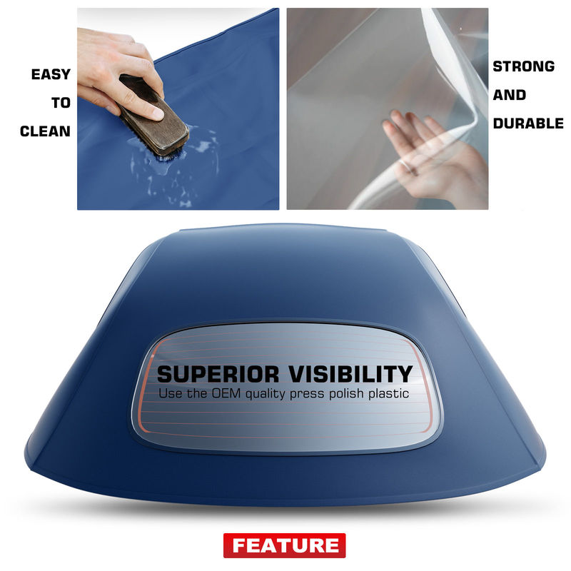 Blue Convertible Soft Top with Glass Window for Volkswagen VW Beetle 2003-2010