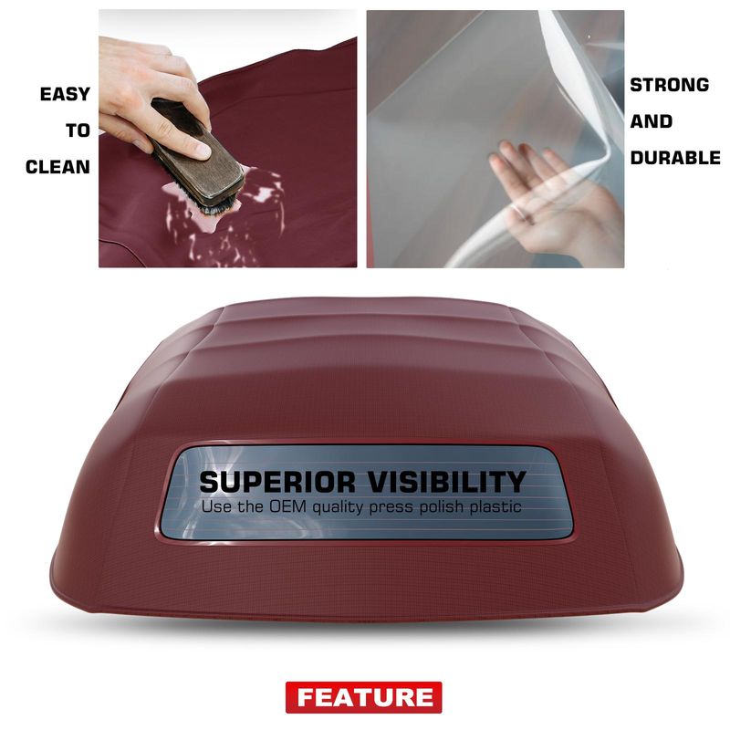 Bordeaux Convertible Soft Top with Glass Window for Porsche Boxster 1997-2002