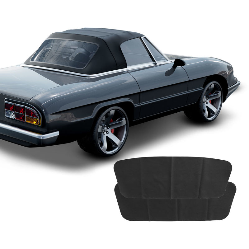 Black Convertible Soft Top with Plastic Window for Alfa Romeo GT Veloce Spider