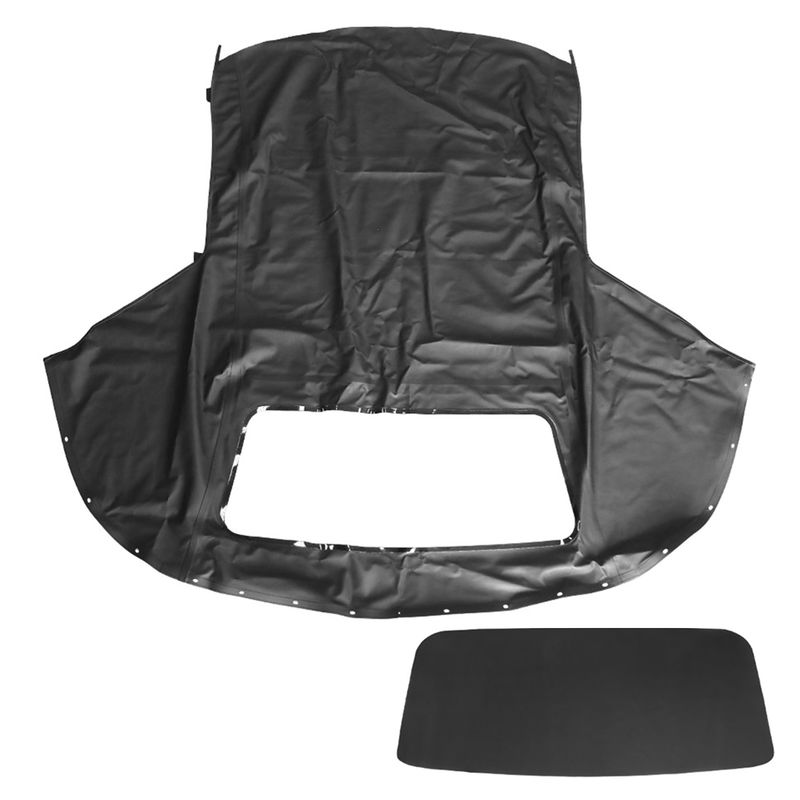 Convertible Soft Top w/Clear Plastic Window for Chevy Camaro Pontiac 94-02 Black
