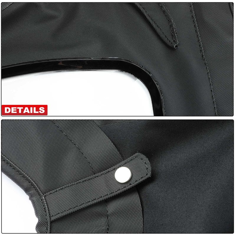 Black Convertible Soft Top with 3Pcs Plastic Window for MG MGB 1971-1980
