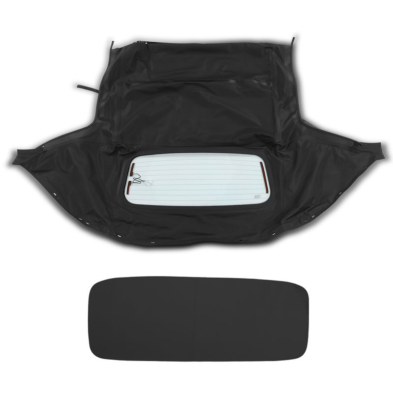 Black Convertible Soft Top with Glass Window for Mazda Miata 1990-1997 1999-2005