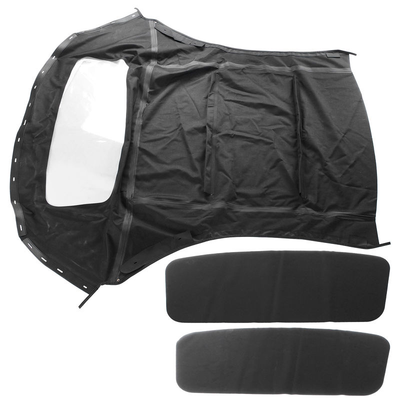 Convertible Soft Top with Plastic Window for Ford Mustang 1994-2004 2 Door Black
