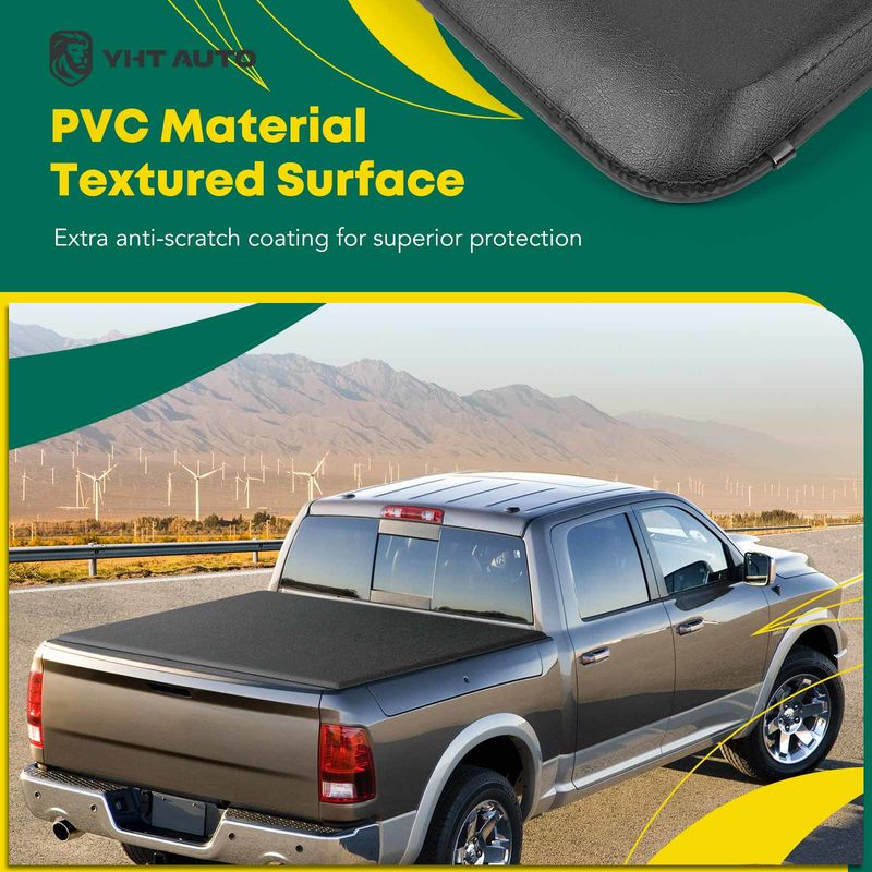 5 FT Soft Roll-up Tonneau Cover with Auto Locking for Jeep Gladiator 2020-2022