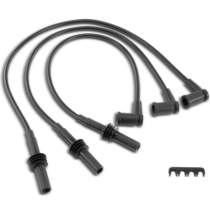 3x Spark Plug Wire Set for Jeep Grand Cherokee 09-10 Dodge Ram 1500 Dakota 3.7L