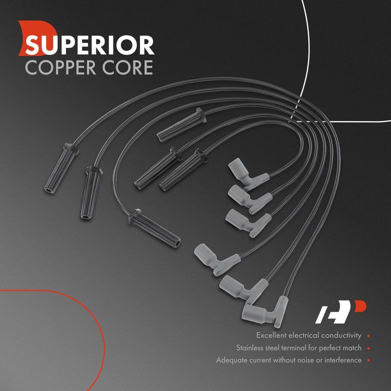6x Spark Plug Wire Sets for Buick Lucerne Chevrolet Impala Malibu Pontiac Saturn
