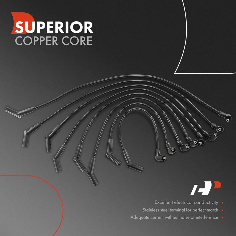 8x Spark Plug Wire Sets for Land Rover Discovery 1999-2004 Range Rover 4.0L 4.6L