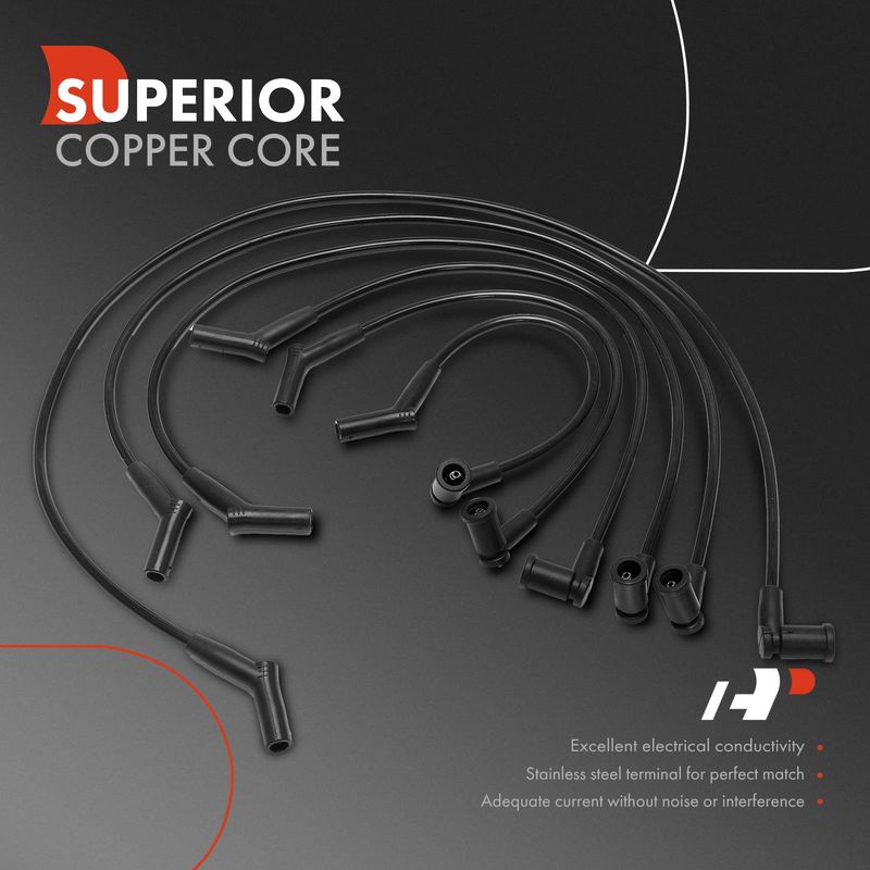 6x Spark Plug Wire Sets for Mazda B3000 2001-2002 Ford F-100 Ranger V6 3.0L