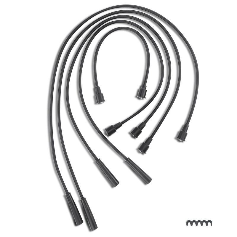 5x Spark Plug Wire Sets for Jeep CJ3 CJ5 CJ6 59-60 68-71 Willys 2.2L 2.6L