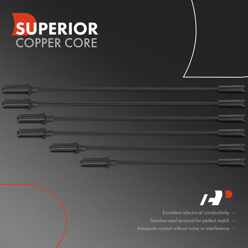 6x Spark Plug Wire Sets for Dodge Grand Caravan 01-10 Chrysler Town & Country