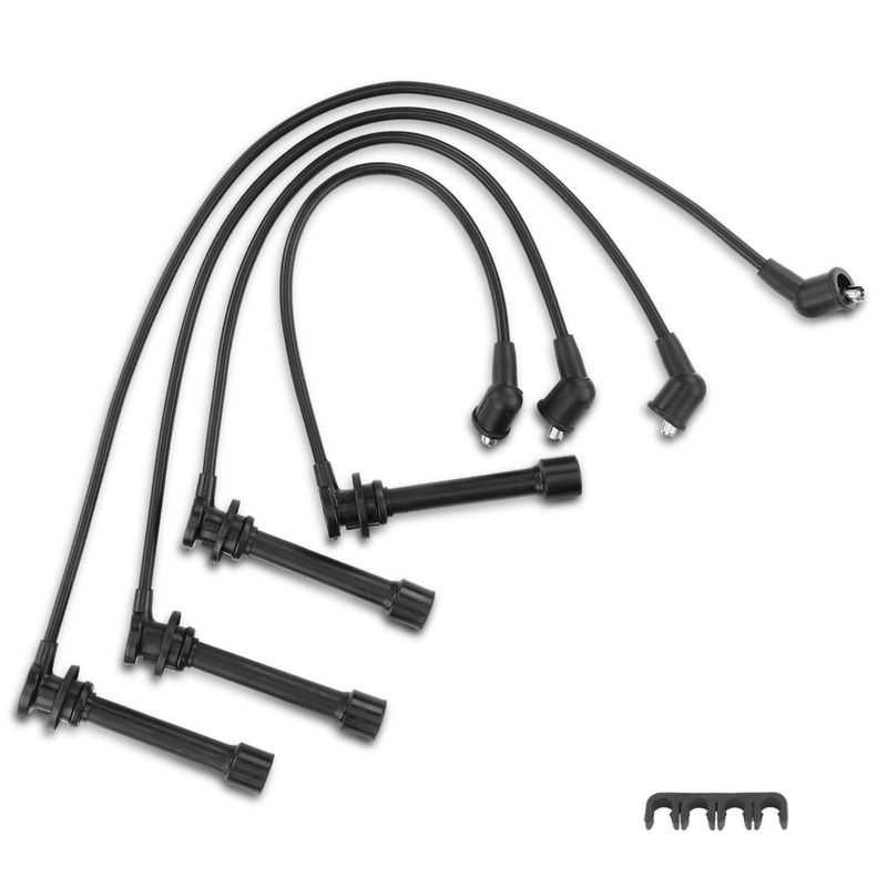 4x Spark Plug Wire Sets for Nissan Frontier Xterra 2002-2004 L4 2.4L Petrol 7mm