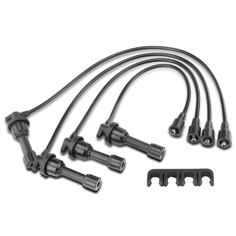 4x Spark Plug Wire Set for Dodge 2000 GTX 1989-1990 Colt 1990 Hyundai Mitsubishi