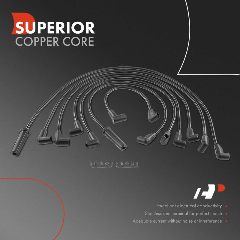 7x Spark Plug Wire Set for Chevrolet Astro 92-95 Blazer 1995 GMC Oldsmobile 4.3L