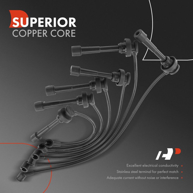 6x Spark Plug Wire Set for Mitsubishi Montero Sport 1997-2008 Montero 3.5L 3.0L