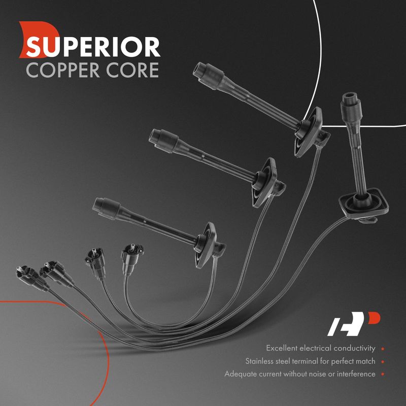 4x Spark Plug Wire Set for Toyota MR2 1991-1995 L4 2.0L 2.2L