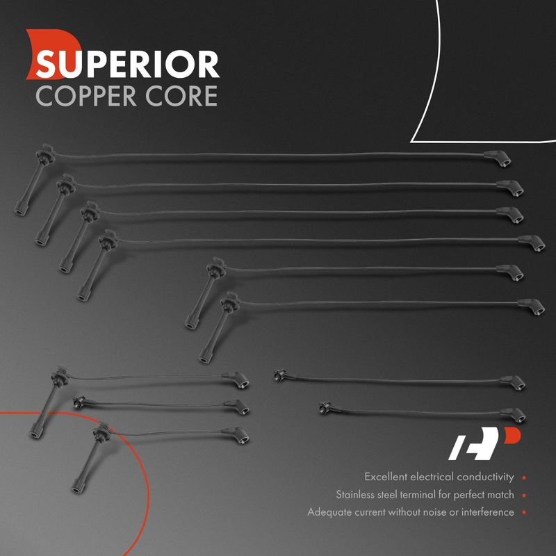 11x Spark Plug Wire Set for Lexus LS400 1990-1997 SC400 1992-1997 V8 4.0L