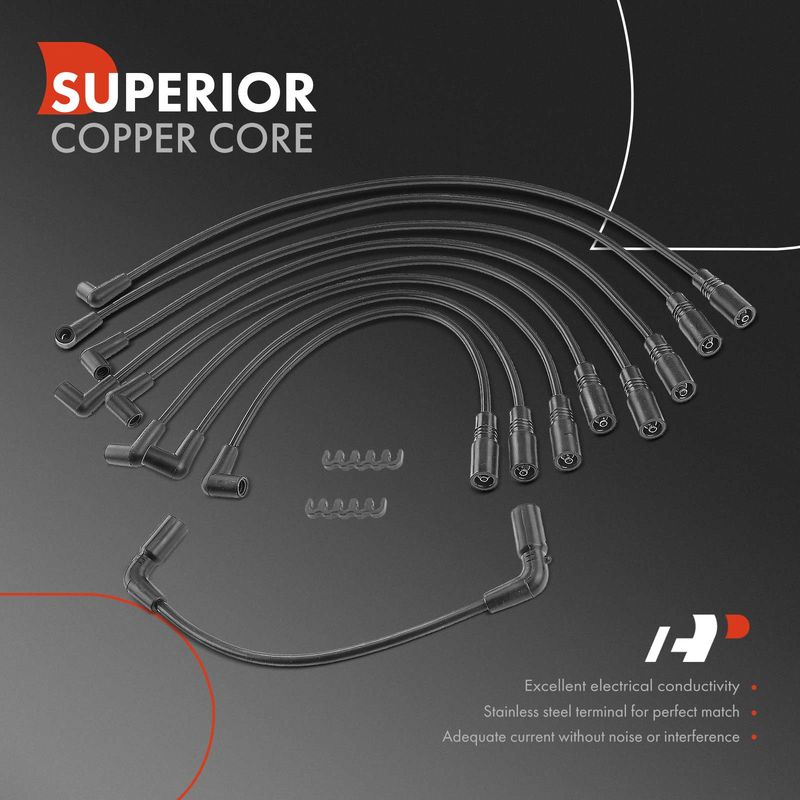 9x Spark Plug Wire Set for Chevrolet Tahoe Express 1500 96-00 Cadillac GMC Isuzu