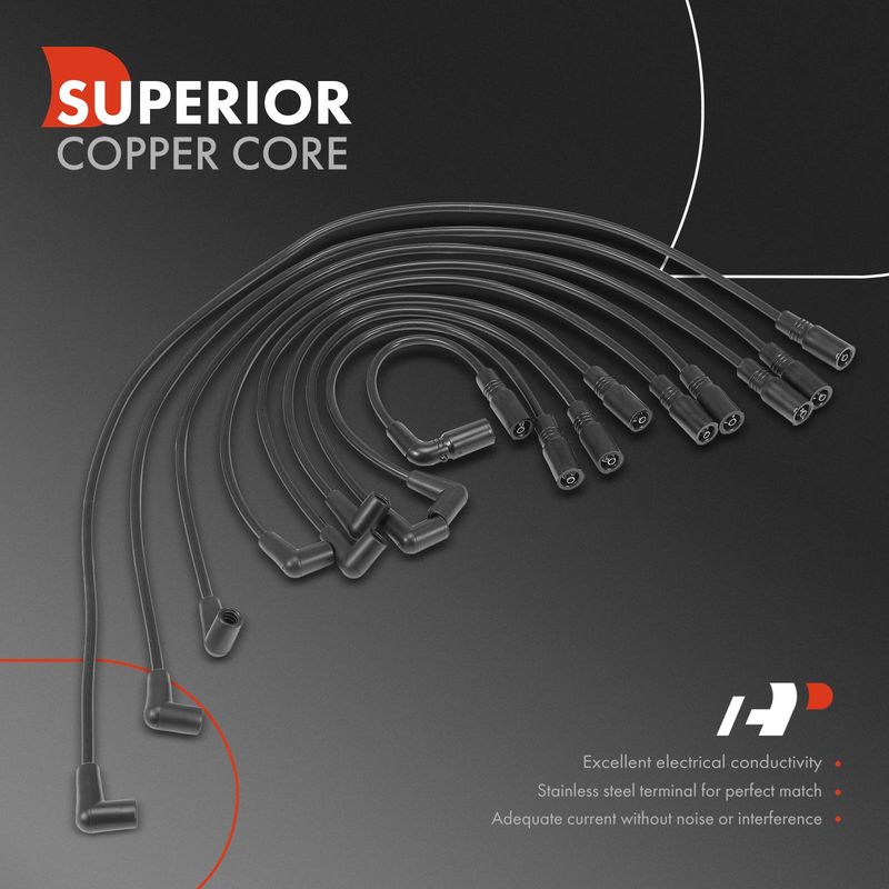 9x Spark Plug Wire Set for Chevrolet Camaro Pontiac Firebird 1996-1997 V8 5.7L