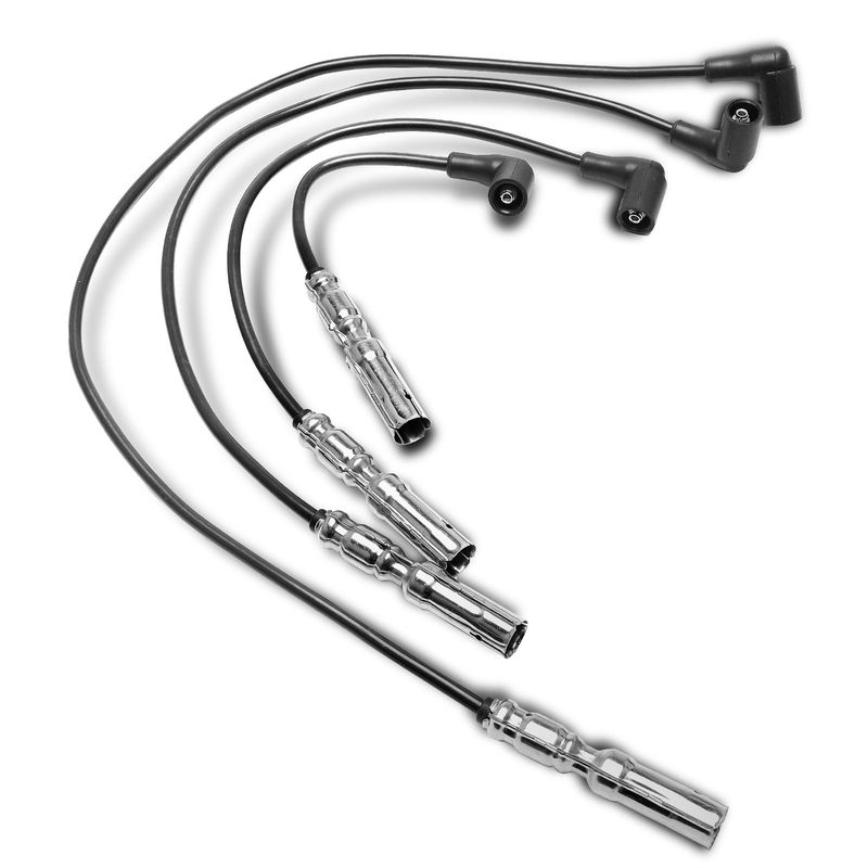 4x Spark Plug Wire Sets for Volkswagen Golf 2001-2006 Beetle Jetta City L4 2.0L