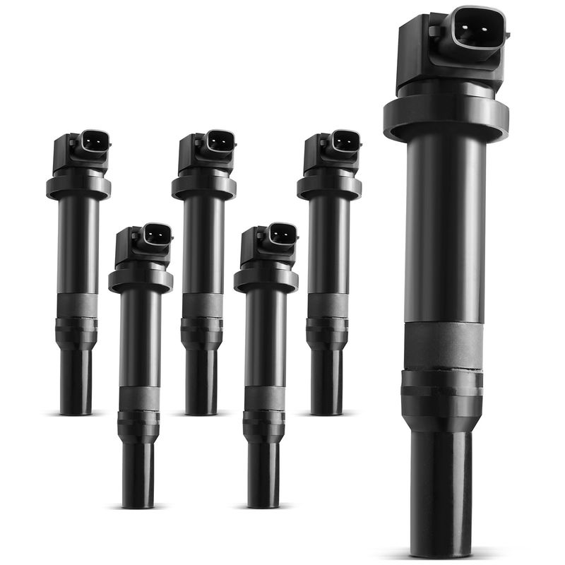 6x Ignition Coils with 2 Pins for Kia Magentis 07-10 Optima 06-10 Rondo Wagon