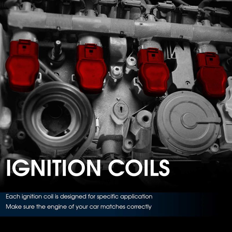 Ignition Coil with 2 Pins for Hyundai Accent Veloster Kia Rio Soul 2012-2019