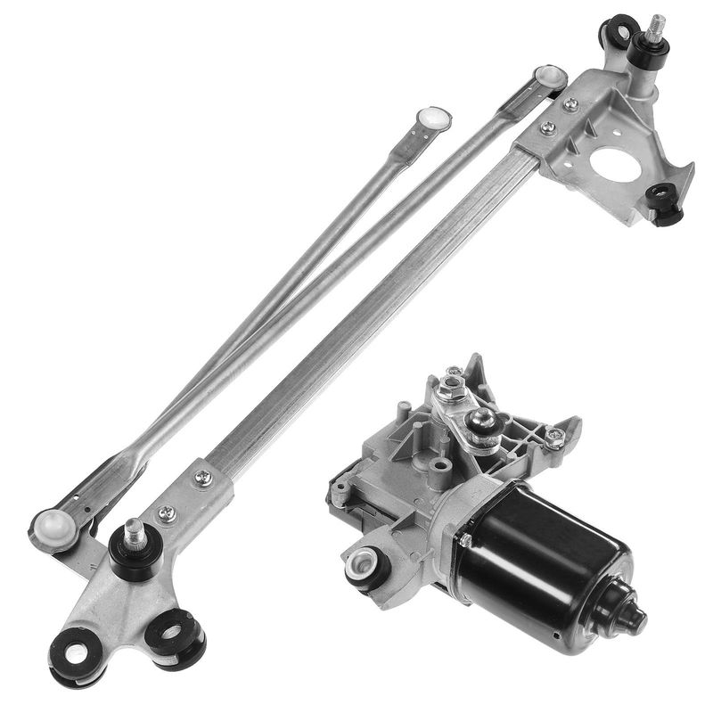 2x Front Windshield Wiper Linkage & Motor Assembly for Honda Civic 1998-2000