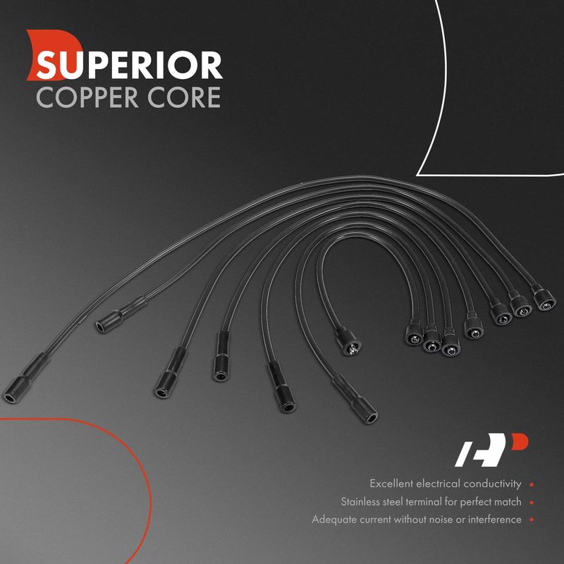 7x Spark Plug Wire Set for Dodge Dakota B150 B250 D100 D150 D250 W100 W150 3.9L