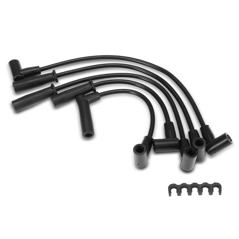 5x Spark Plug Wire Set for Jeep Wrangler 2001-2002 Dodge Dakota 2002 L4 2.5L