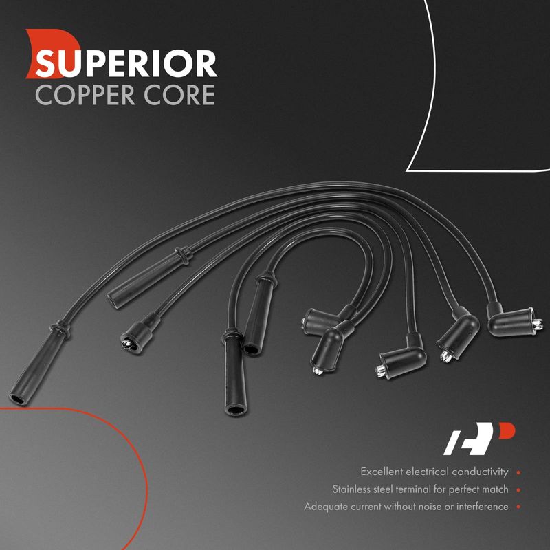 5x Spark Plug Wire Set for Mazda 626 1983-1985 Toyota Pickup Celica 1975-1978