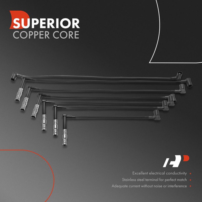 7x Spark Plug Wire Sets for Mercedes-Benz 300CE 300E 300SE 300SL W124 W140 R129