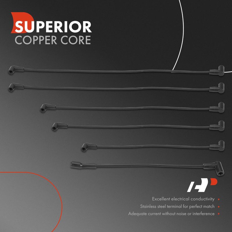 6x Spark Plug Wire Set for GMC C15 C1500 C25 C2500 C35 C3500 Jimmy K15 K1500 K25