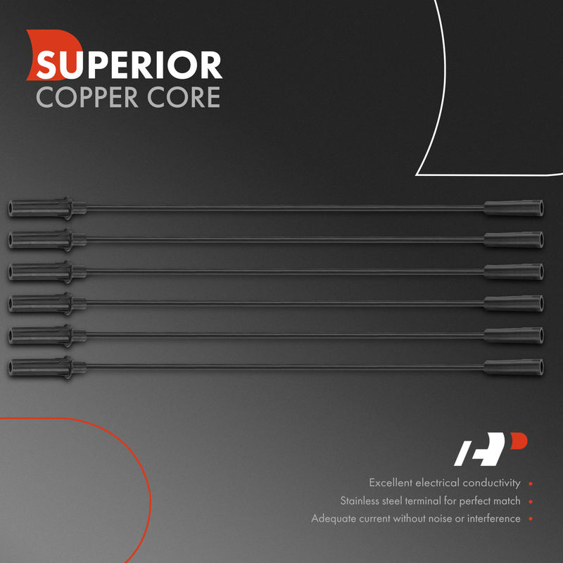 6x Spark Plug Wire Sets for Chrysler Pacifica Town & Country Dodge Grand Caravan