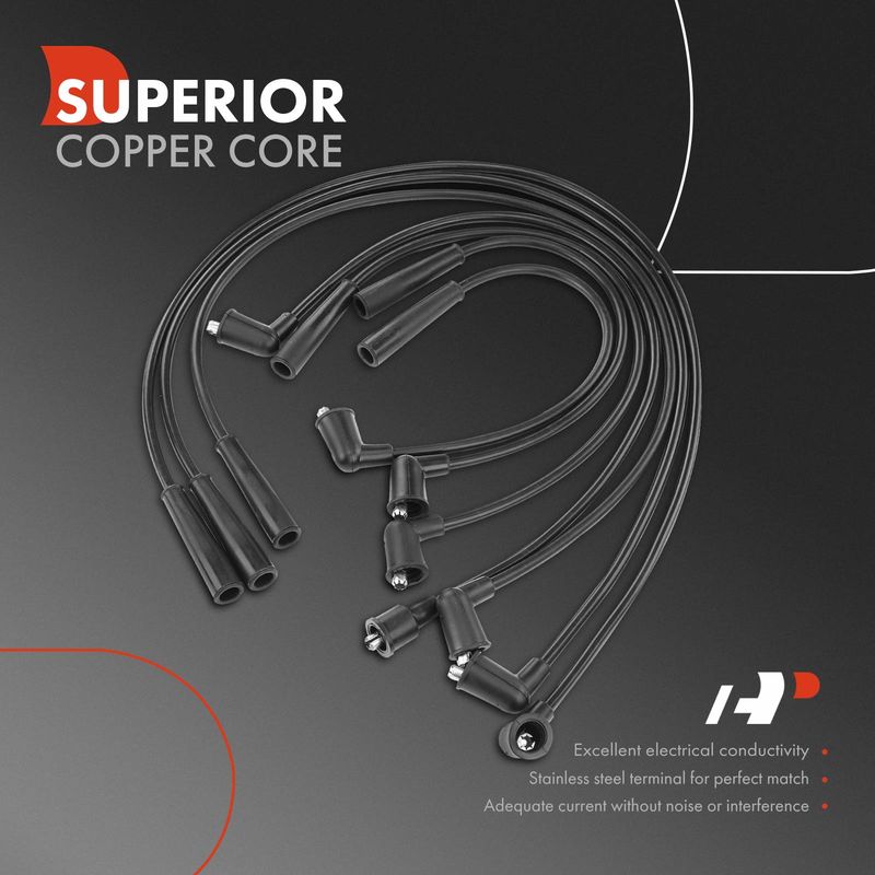 7x Spark Plug Wire Sets for Mazda 929 1988-1991 MPV 1989-1995 V6 3.0L SOHC