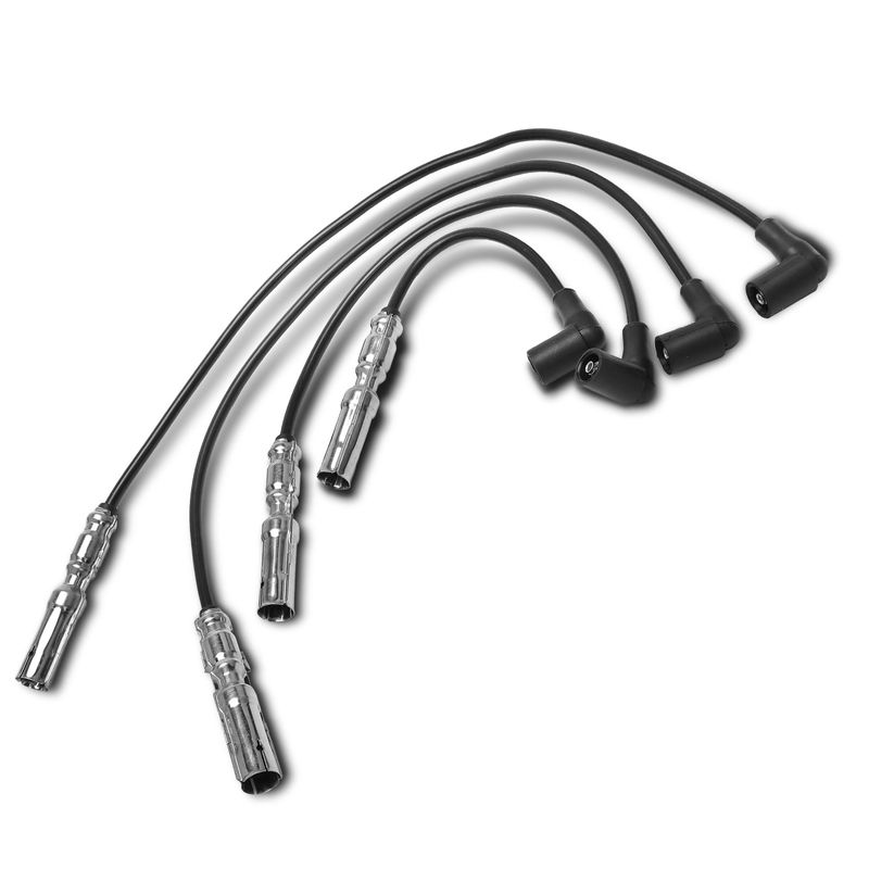 4x Spark Plug Wire Sets for Volkswagen Beetle Golf Jetta 1999-2001 L4 2.0L