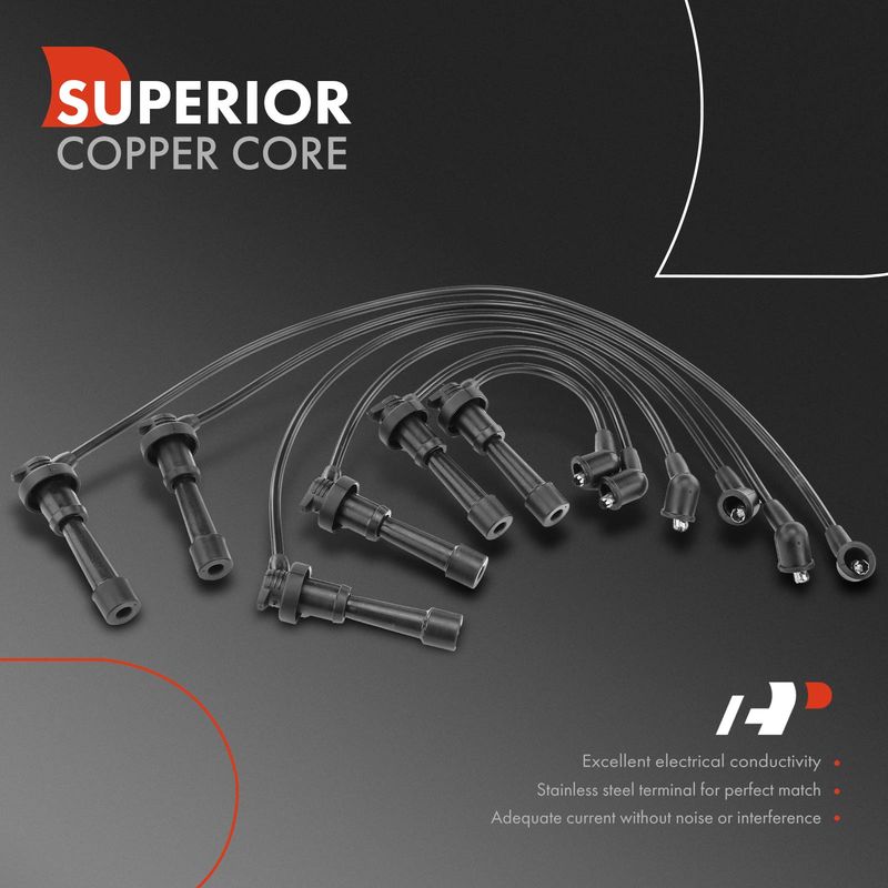 6x Spark Plug Wire Set for Mitsubishi 3000GT 1991-1999 Diamante Dodge 3.0L DOHC