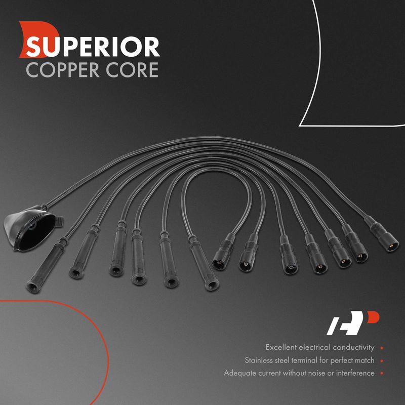7x Spark Plug Wire Set for BMW E30 528e 1982-1987 325 86-88 325e 325es L6 2.7L