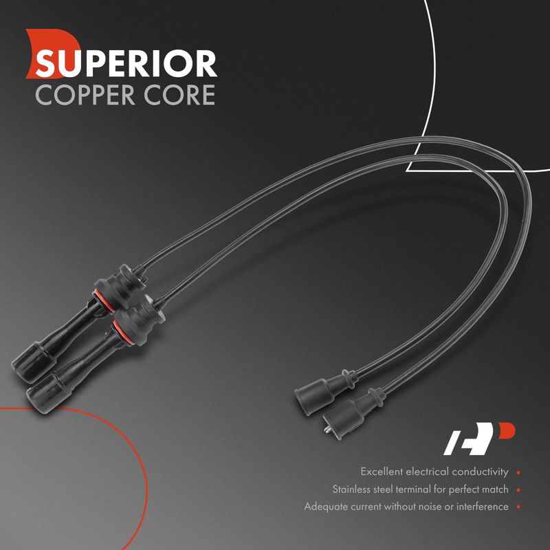 2x Spark Plug Wire Set for Mazda Protege 1999-2003 L4 1.6L