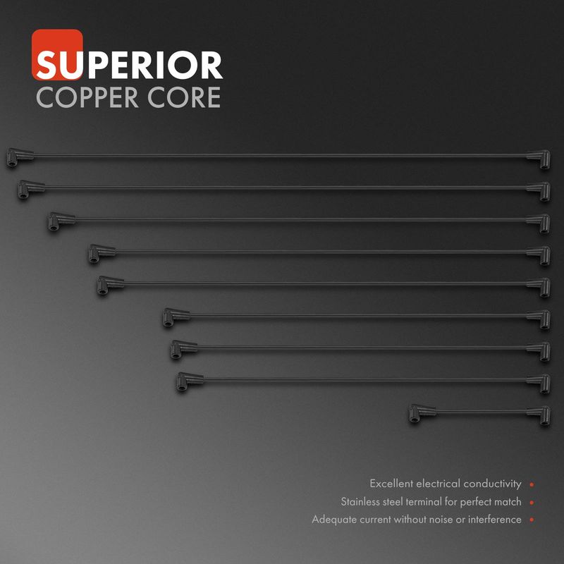 9x Spark Plug Wire Set for Chevrolet Blazer G20 GMC C1500 AM General Hummer