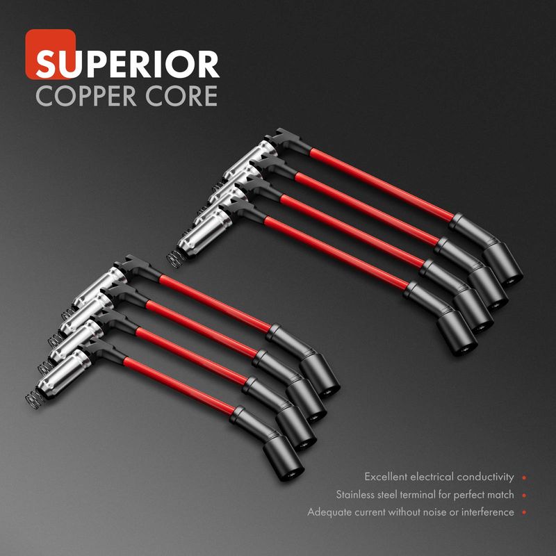 8x High Performance Spark Plug Ignition Wire Set for Chevy Express Silverado GMC Sierra V8