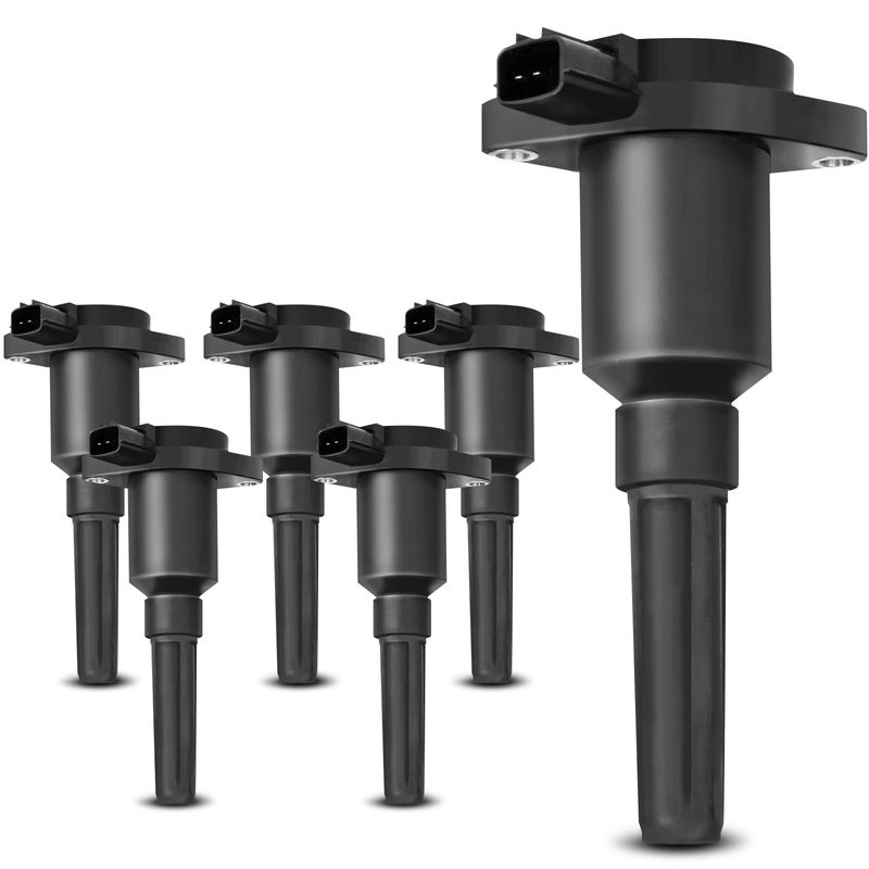 6x Ignition Coils with 2 Pins for Jaguar Vanden Plas XJ6 XJR XJS 1995-1997
