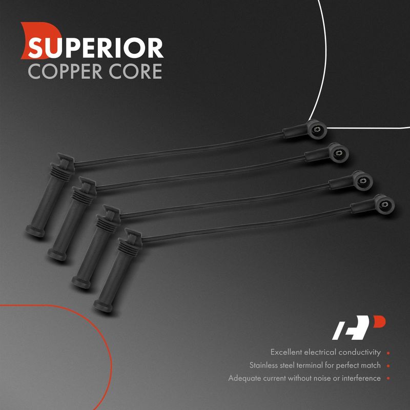 4x Spark Plug Wire Set for Ford Ranger 2001-2011 Mazda B2300 L4 2.3L