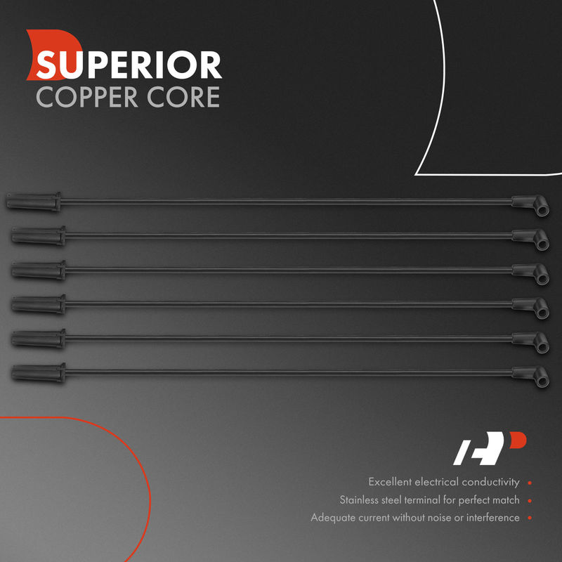 6x Spark Plug Wire Sets for Chrysler Town & Country Dodge Grand Caravan Plymouth