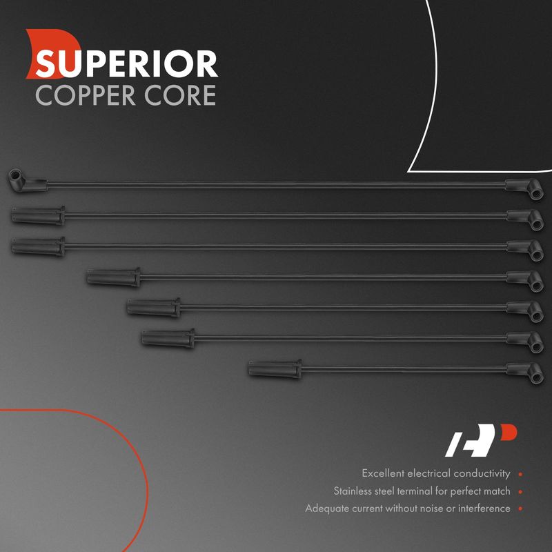 7x Spark Plug Wire Sets for Toyota Land Cruiser 1981-1987 4.2L Petrol