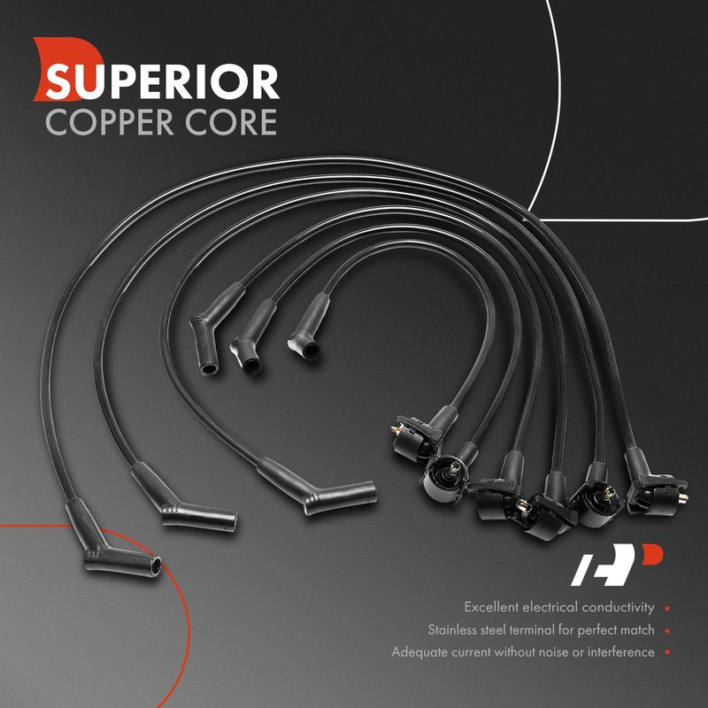 6x Spark Plug Wire Sets for Ford Windstar 1999-2000 V6 3.8L Petrol OHV