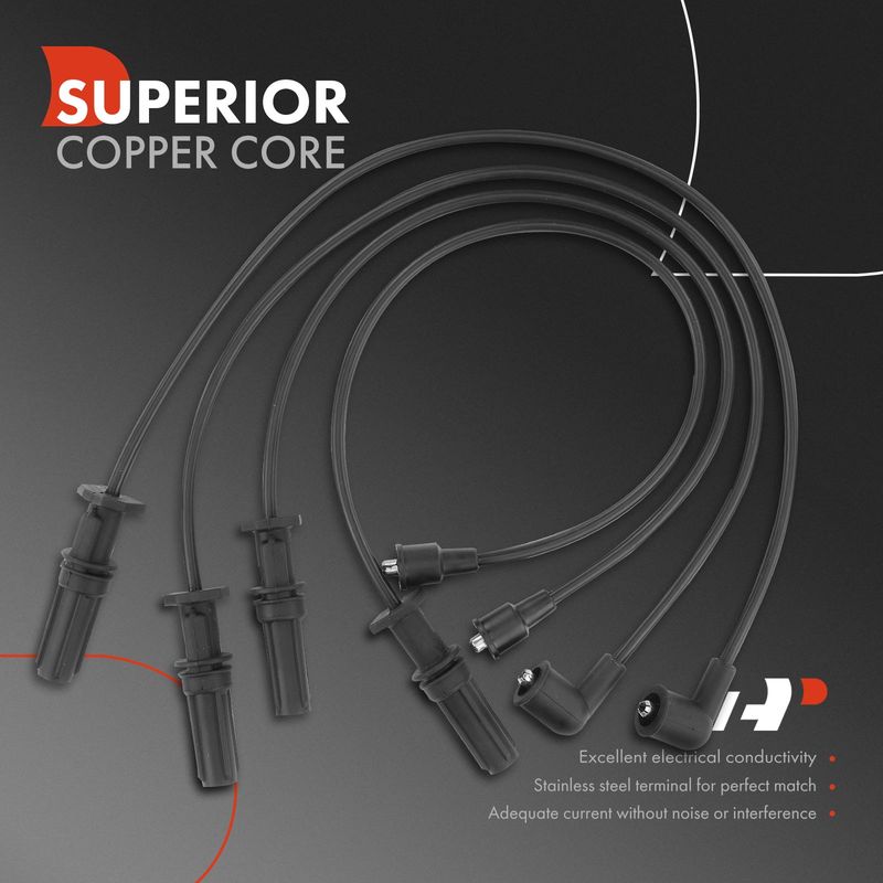 4x Spark Plug Wire Sets for Subaru Impreza 1996-1998 Legacy 1997-1998 1.8L 2.2L