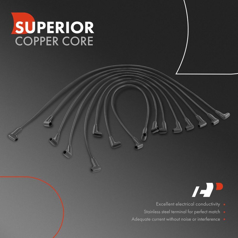 8x Spark Plug Wire Sets for Buick Century Chevrolet Camaro G10 GMC Pontiac Olds
