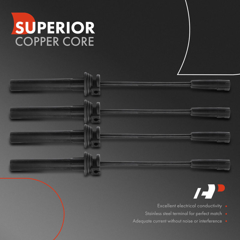 4x Spark Plug Wire Sets for Chrysler Cirrus Sebring Voyager Dodge Caravan Neon