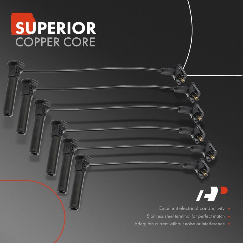 6x Spark Plug Wire Set for Ford Ranger 2001-2011 Explorer Sport Trac V6 4.0L