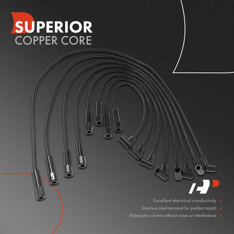 8x Spark Plug Wire Set for Cadillac DeVille Eldorado Fleetwood Seville 4.1L
