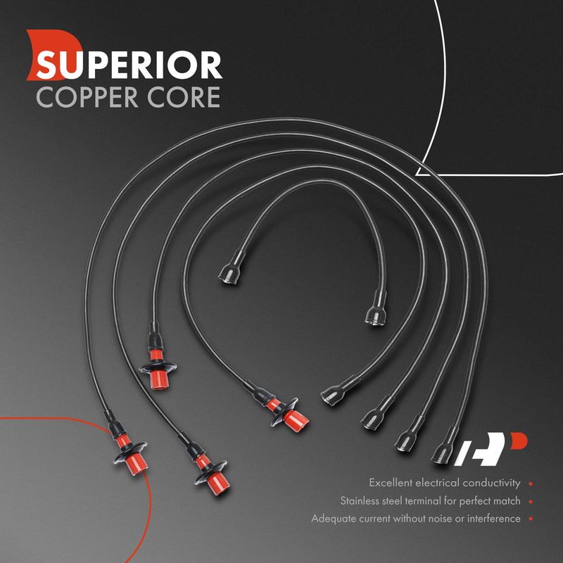 5x Spark Plug Wire Sets for Volkswagen Beetle Transporter Porsche 912 1.6L 1.2L